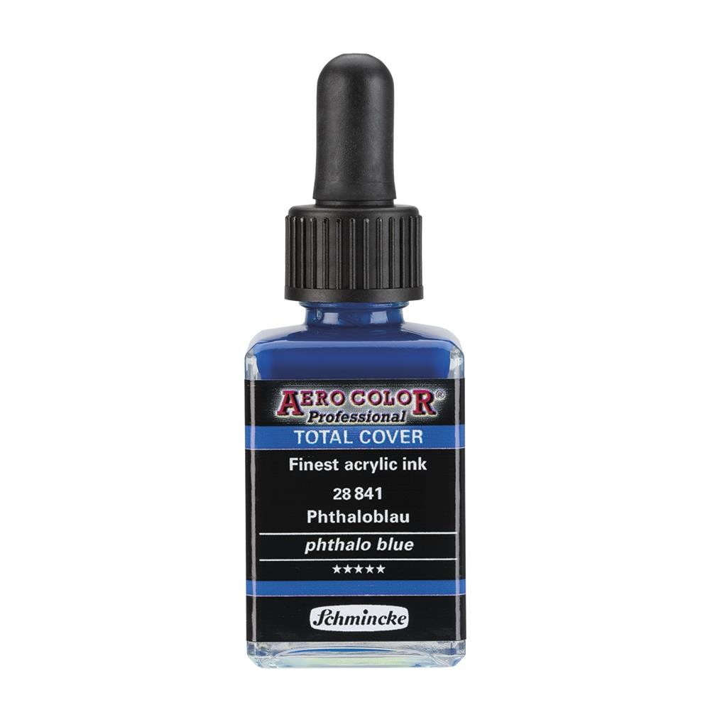 Schmincke Aero Color Akrilik Mürekkep 28 ml 841 Phthalo Blue