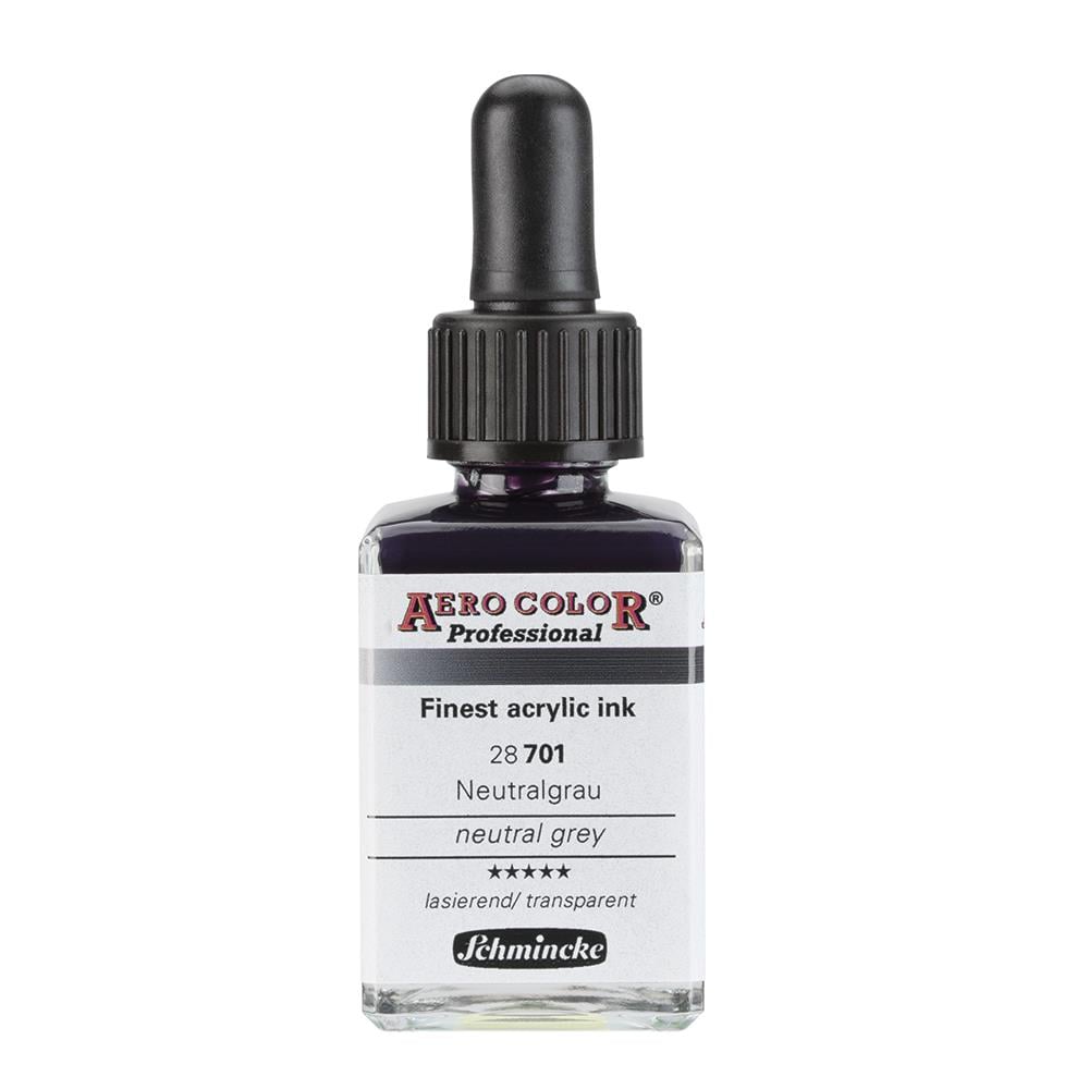Schmincke Aero Color Akrilik Mürekkep 28 ml 701 Neutral Grey