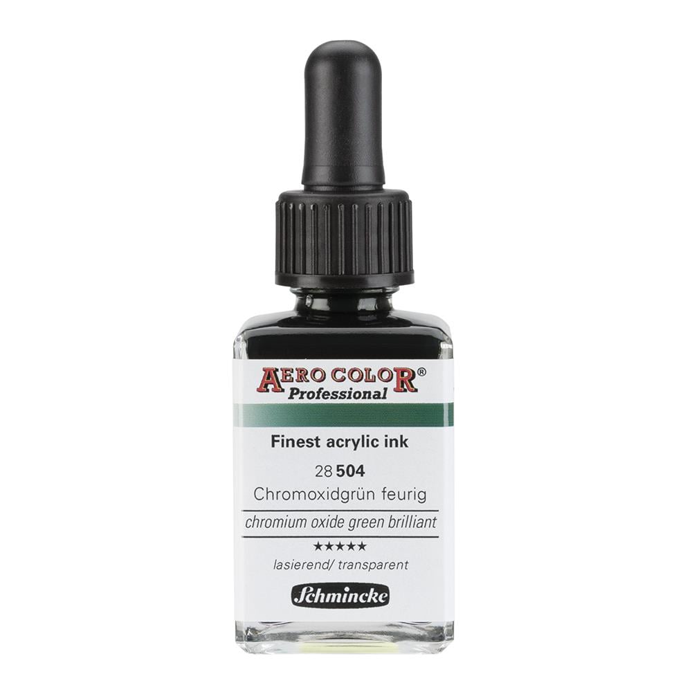Schmincke Aero Color Akrilik Mürekkep 28 ml 504 Chromium Oxide Gr