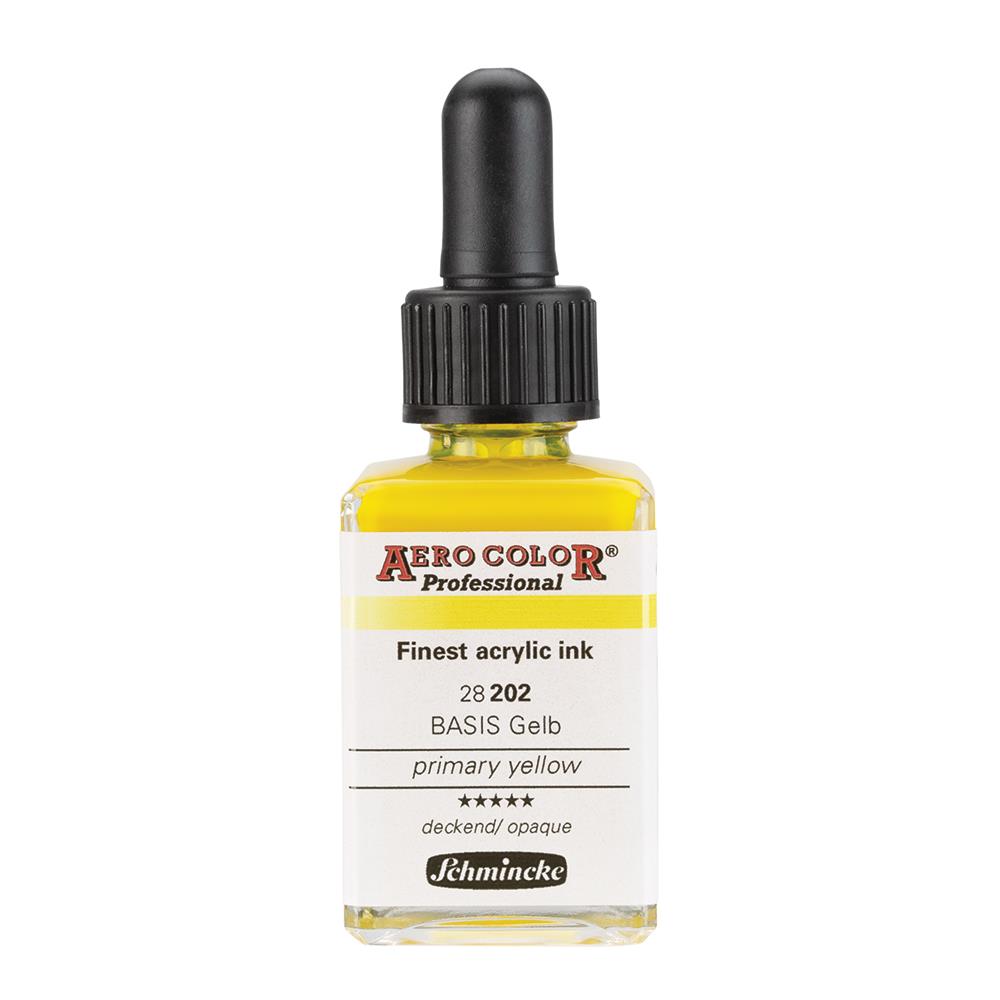 Schmincke Aero Color Akrilik Mürekkep 28 ml 202 Primary Yellow