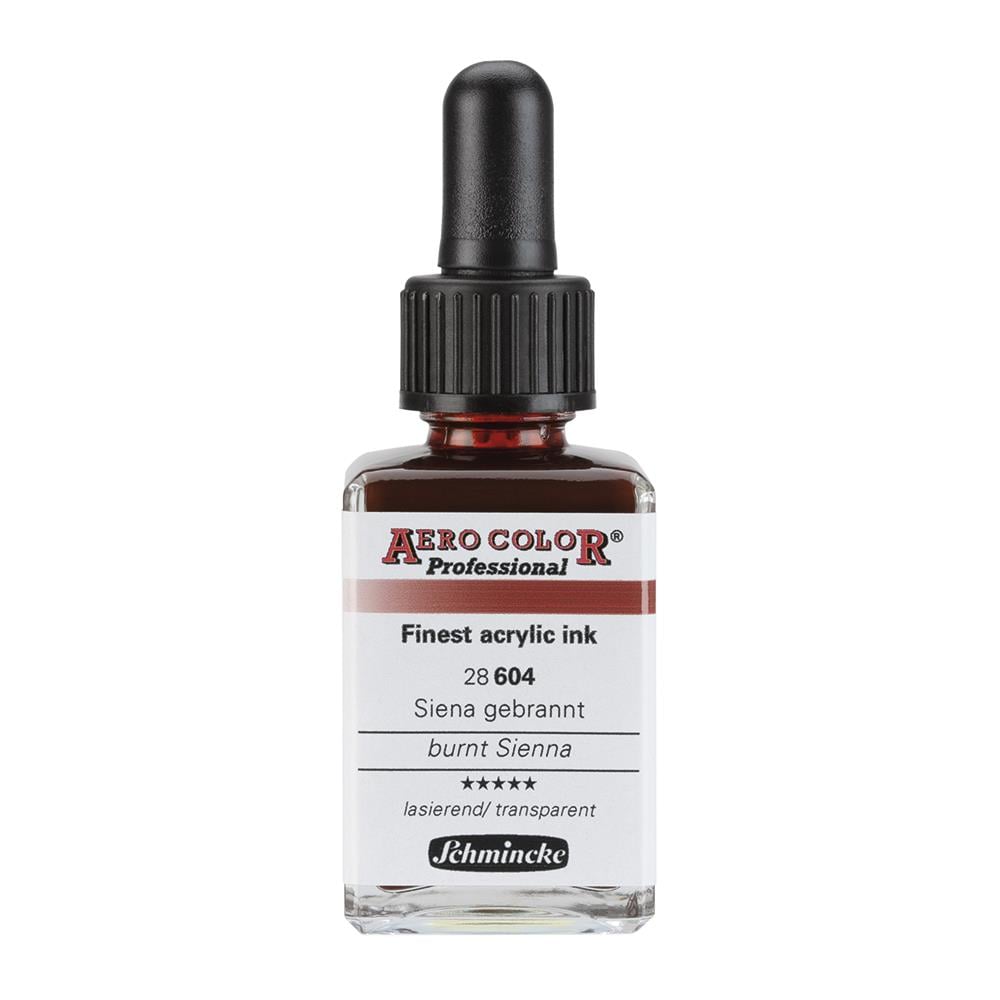 Schmincke Aero Color Akrilik Mürekkep 28 ml 604 Burnt Sienna