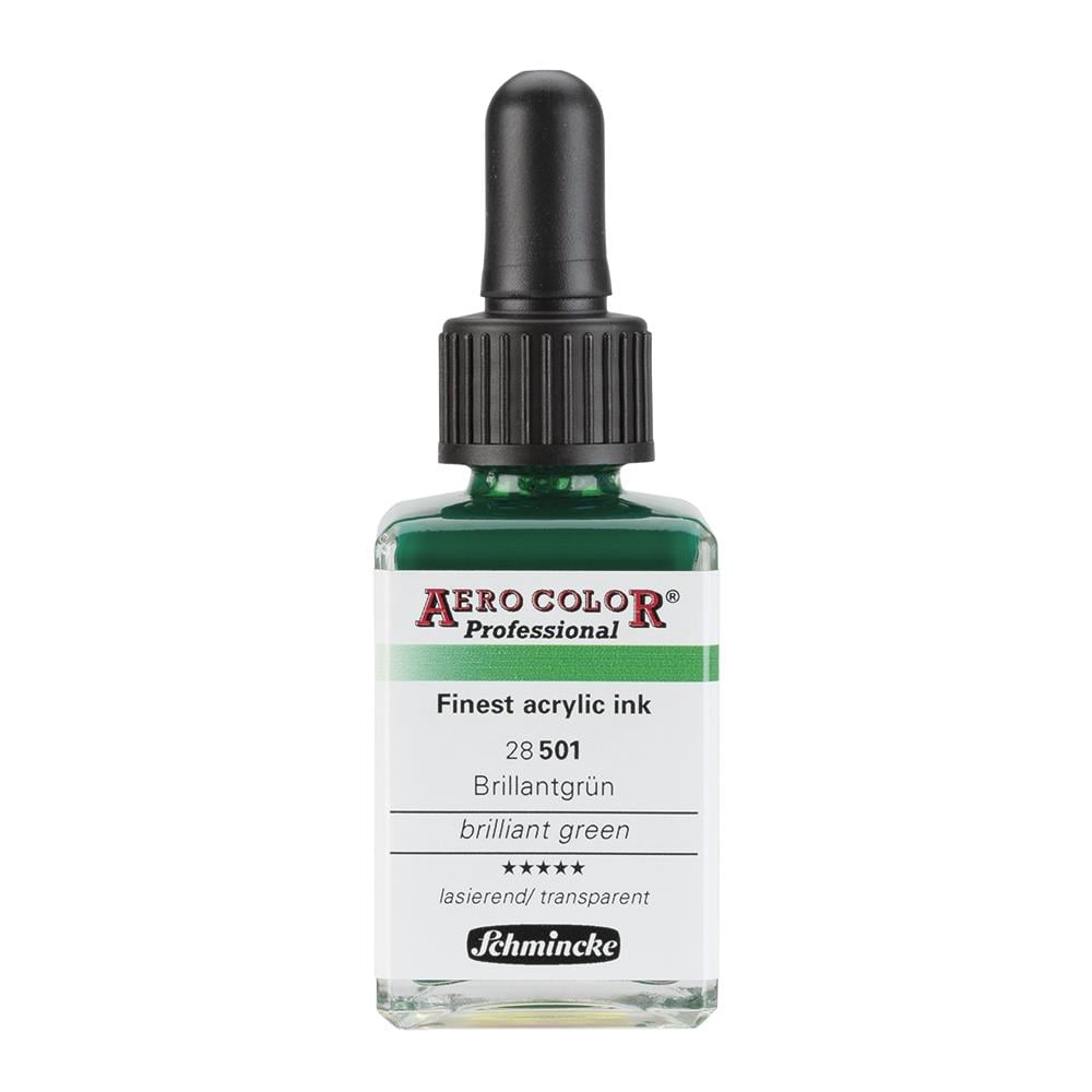 Schmincke Aero Color Akrilik Mürekkep 28 ml 501 Brilliant Green