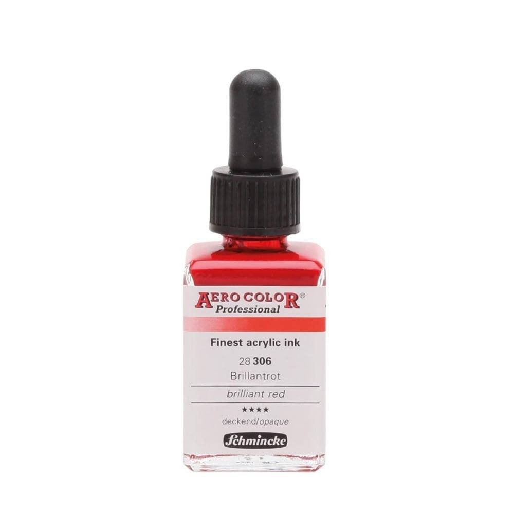 Schmincke Aero Color Akrilik Mürekkep 28 ml 306 Brilliant Red
