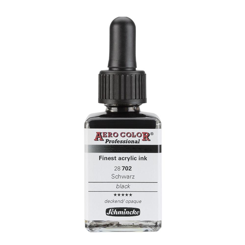 Schmincke Aero Color Akrilik Mürekkep 28 ml 702 Black