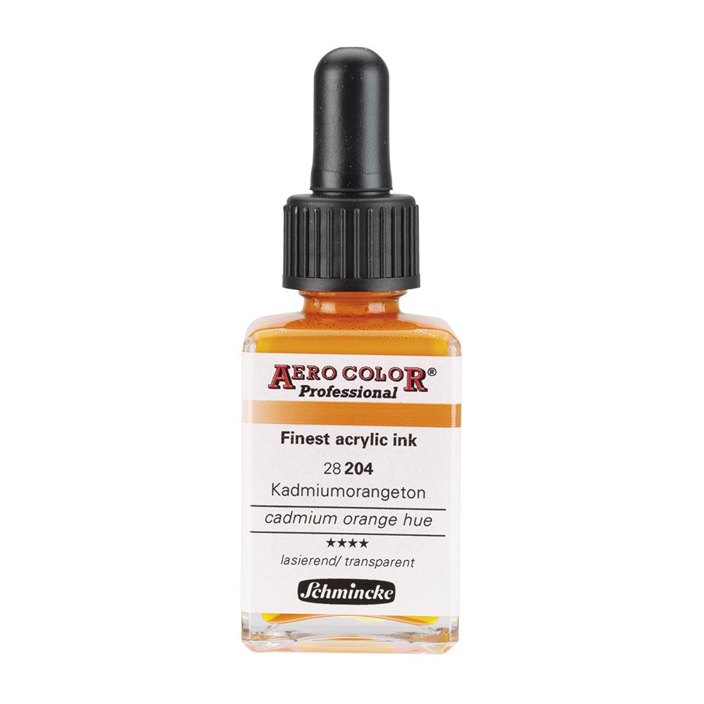 Schmincke Aero Color Akrilik Mürekkep 28 ml 204 Cadmium Orange Hu