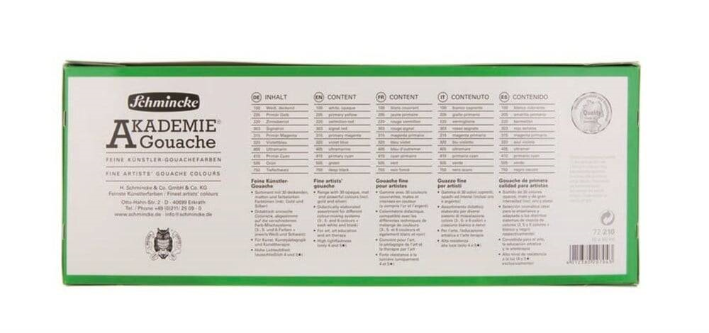 Schmincke Akademie Guaj Boya Set 10x60ml