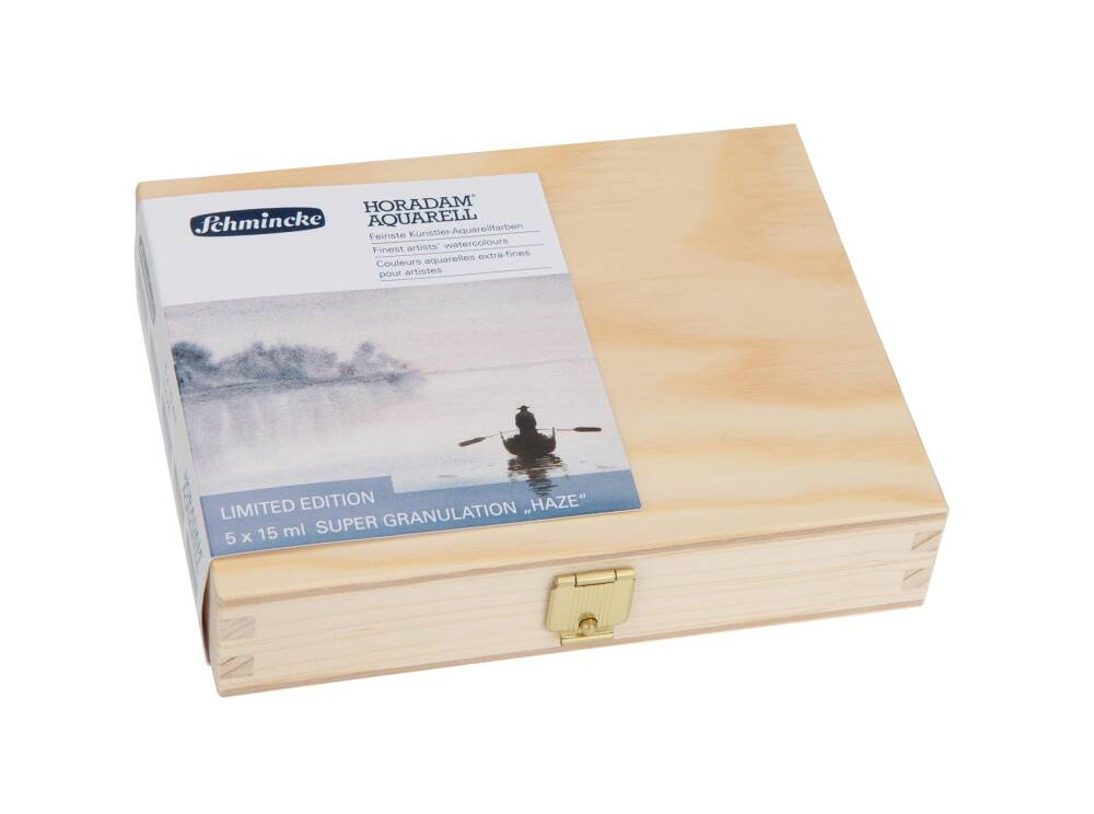 Schmincke Horadam Aquarell Ahşap Kutu Supergranulation Haze Colors 5x15 ml
