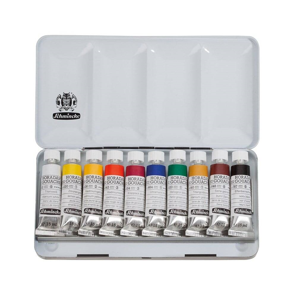 Schmincke Horadam Artist Guaj Metal Kutu Set 10x15 ml