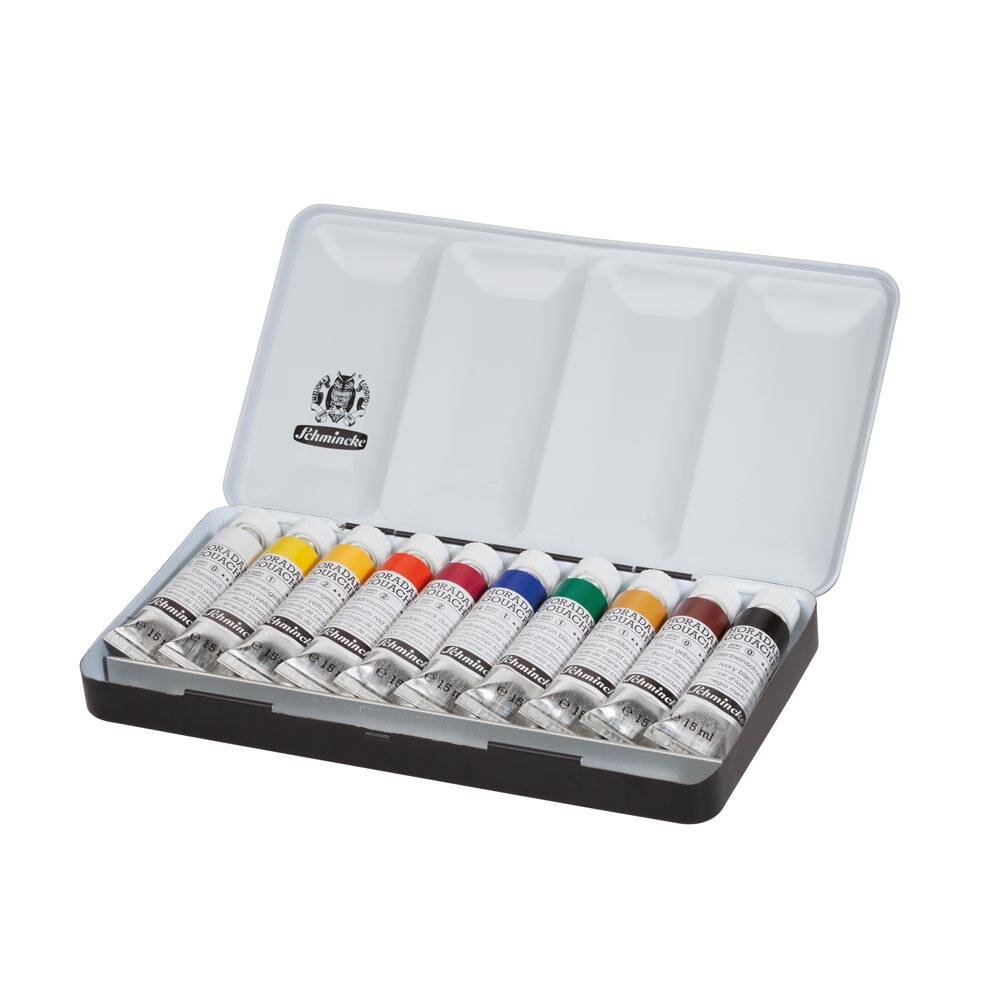 Schmincke Horadam Artist Guaj Metal Kutu Set 10x15 ml