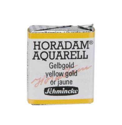 Schmincke Horadam Yaldız Sulu Boya Yarım Tablet 897 Yellow Gold