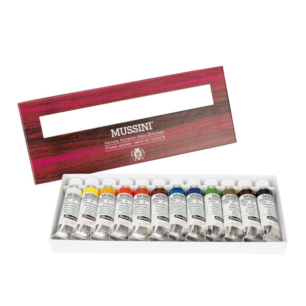 Schmincke Mussini Yağlı Boya Seti 12 x 15 ml Tüp