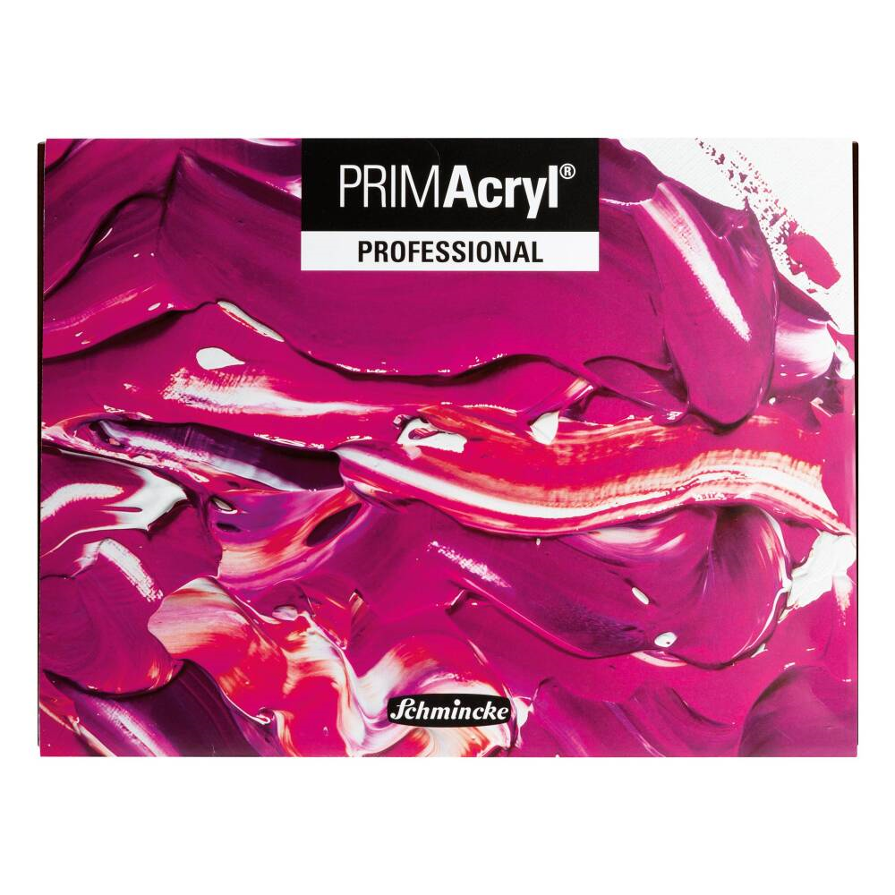Schmincke Primacryl Artist Ahşap Kutu Akrilik Boya Seti 35 ml x 10 renk 150 beyaz ve Fırça Hediyeli