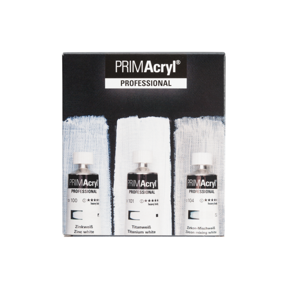 Schmincke Primacryl Artist Akrilik Boya Seti Beyaz Renkler 3x35 ml