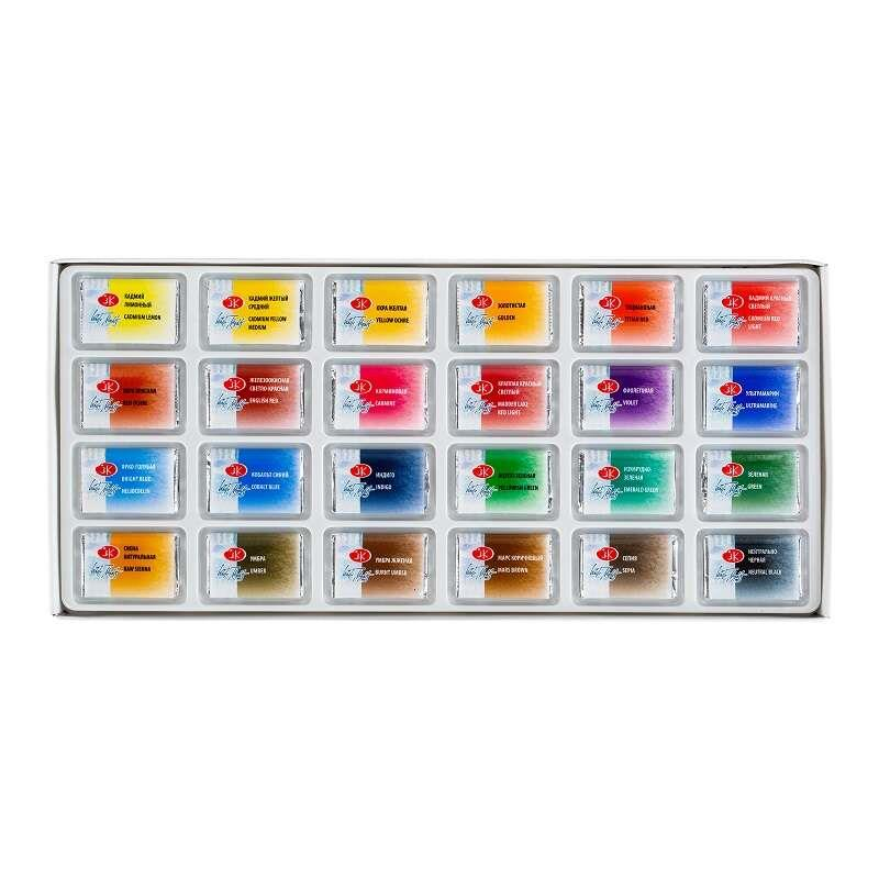 St. Petersburg White Nights Extra-Fine Tam Tablet Sulu Boya 2.5 ml 24'lü Karton Kutu Set