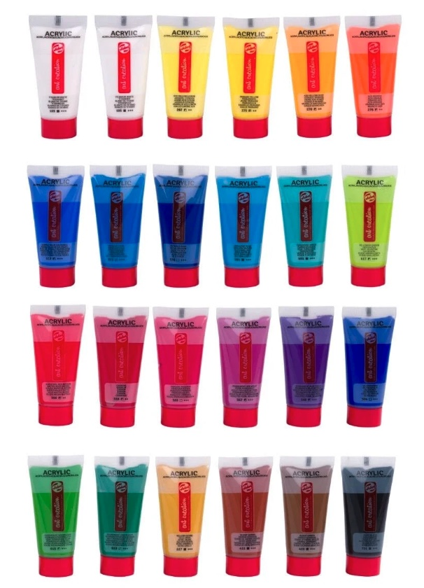 Talens Artcreation (Plastik Tüp) Akrilik Boya Seti 24X12 ml