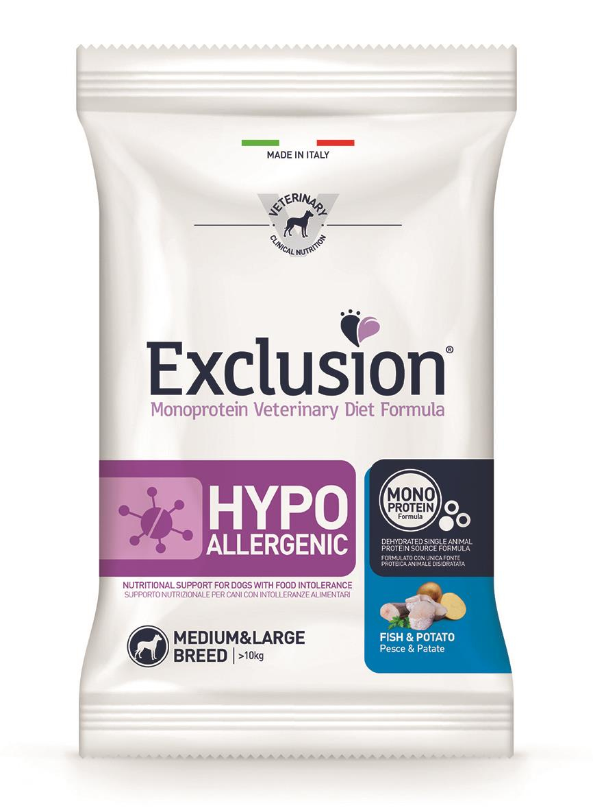 Exclusion Diet Hypoallergenic Fish & Potato Medium/L