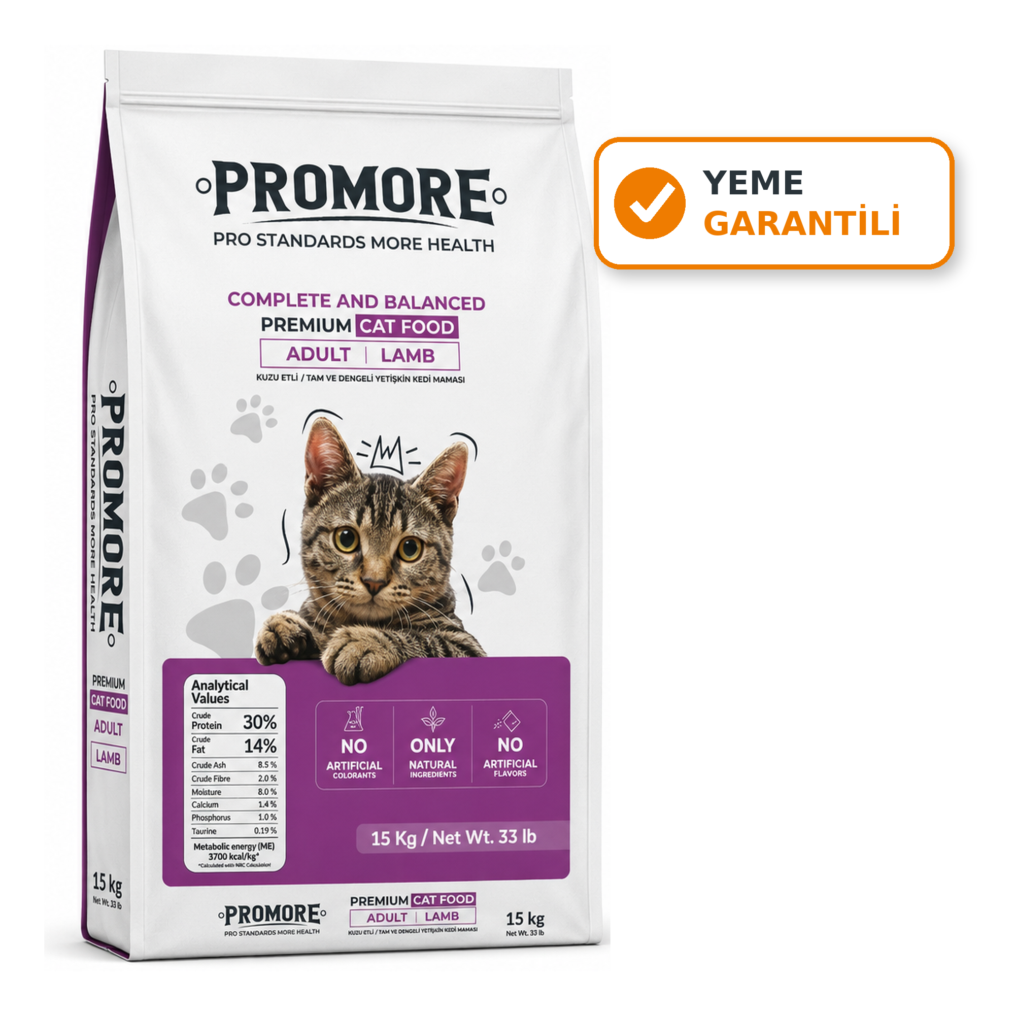 Promore Premium Adult Lamb Kuzu Etli Yetişkin Kedi Maması 15 Kg