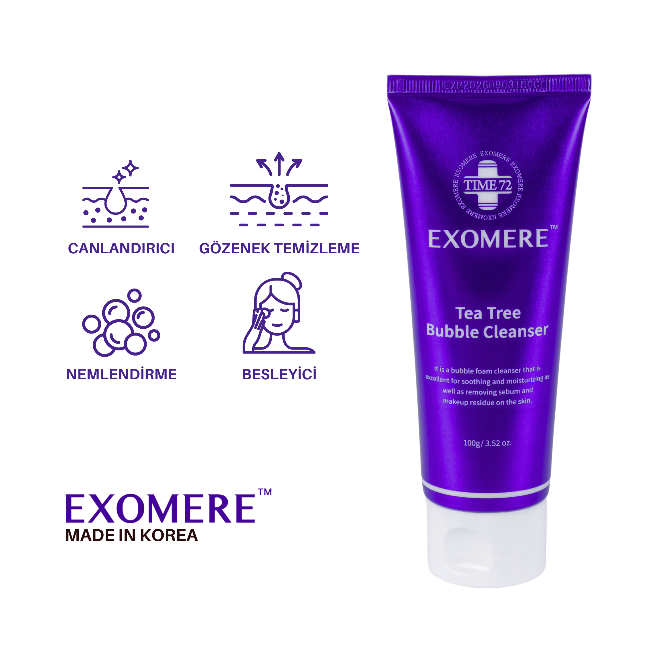 EXOMERE Çay Ağacı Temizleyici (Tea Tree Cleanser)
