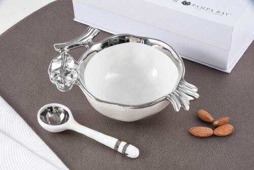 18 cm Porselen Kase ve Servis Kaşığı