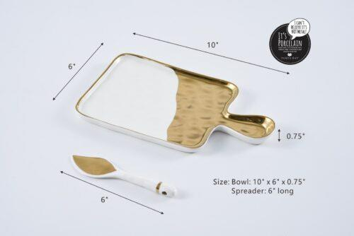 25.5 cm Porselen Servis ve Kaşığı