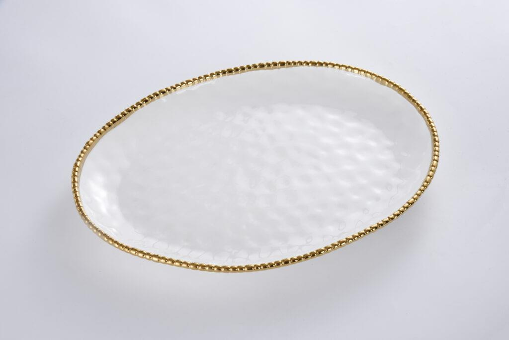 47 cm Porselen Oval Servis