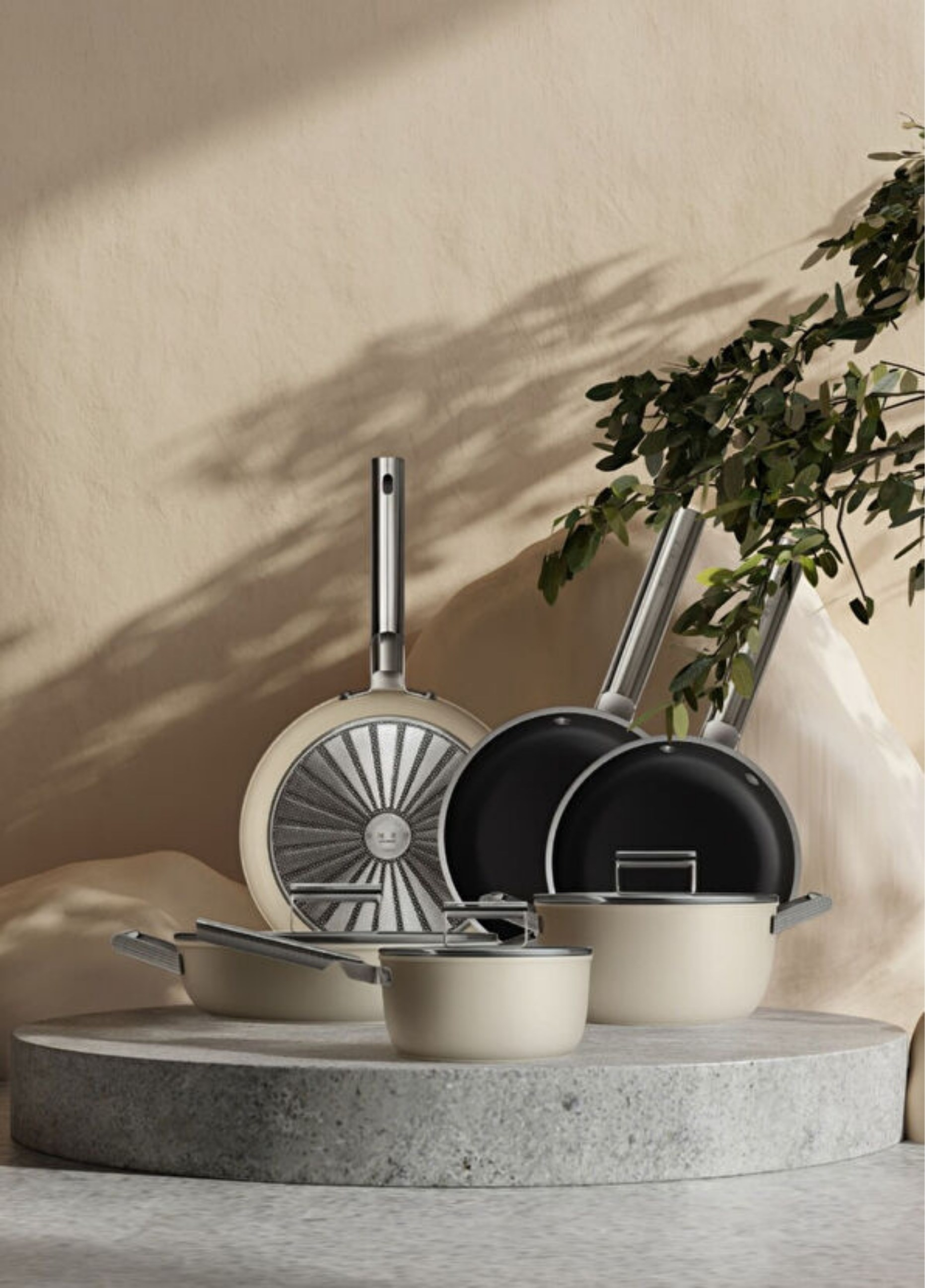50's Style Grande Krem 6'lı Set