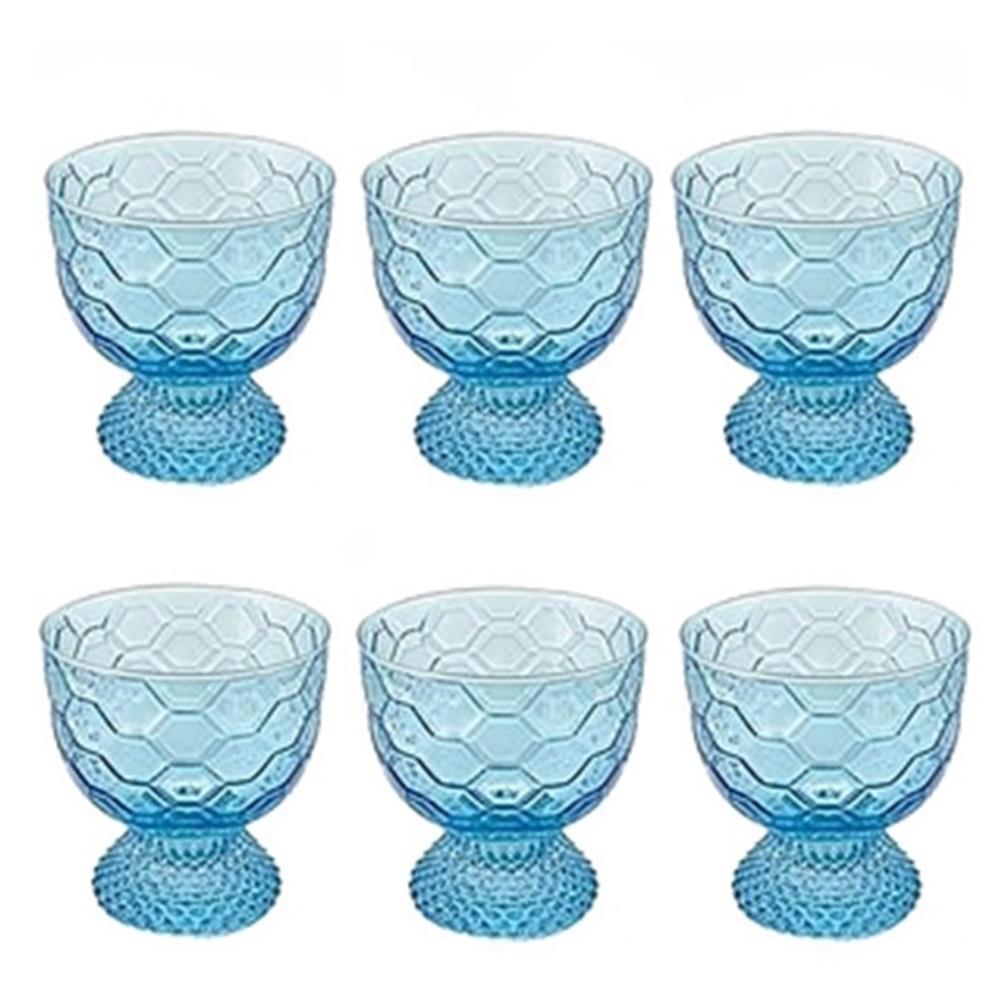 6 lı Ayaklı Kase (Turkuaz)