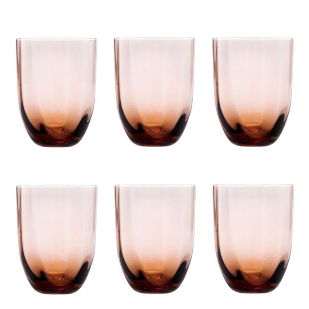 6 lı Su / Meşrubat Bardağı Kahverengi