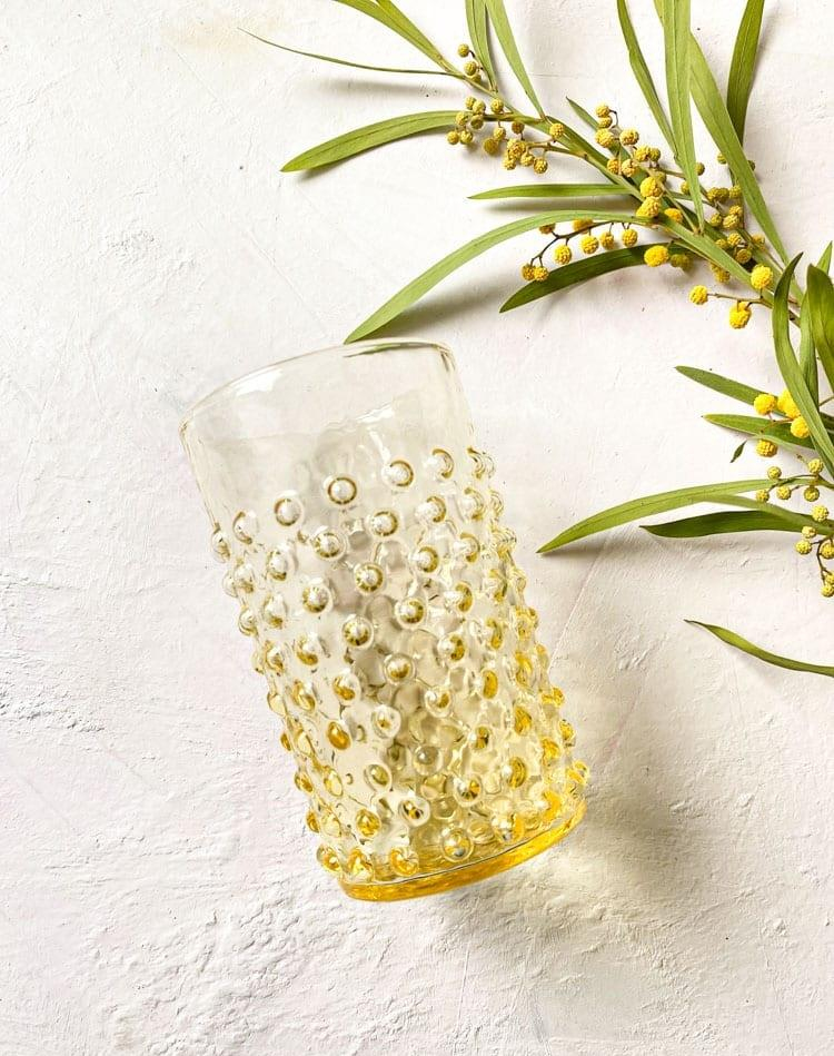 6 lı Su / Meşrubat Bardağı Limon sarısı