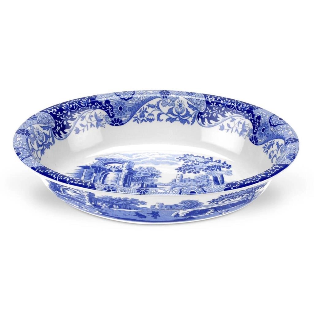 Blue Italian 28 C m Oval Çukur Servis