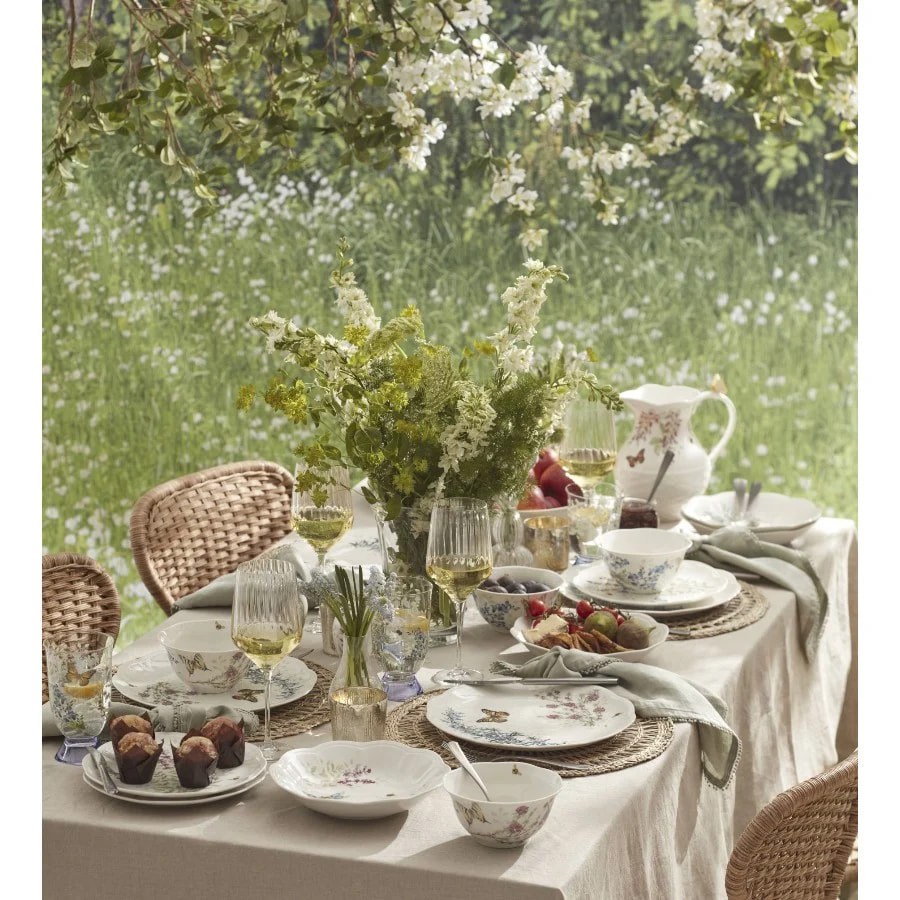 Butterfly Herbs 4 Kişilik 12 Parça Porselen Yemek Takımı