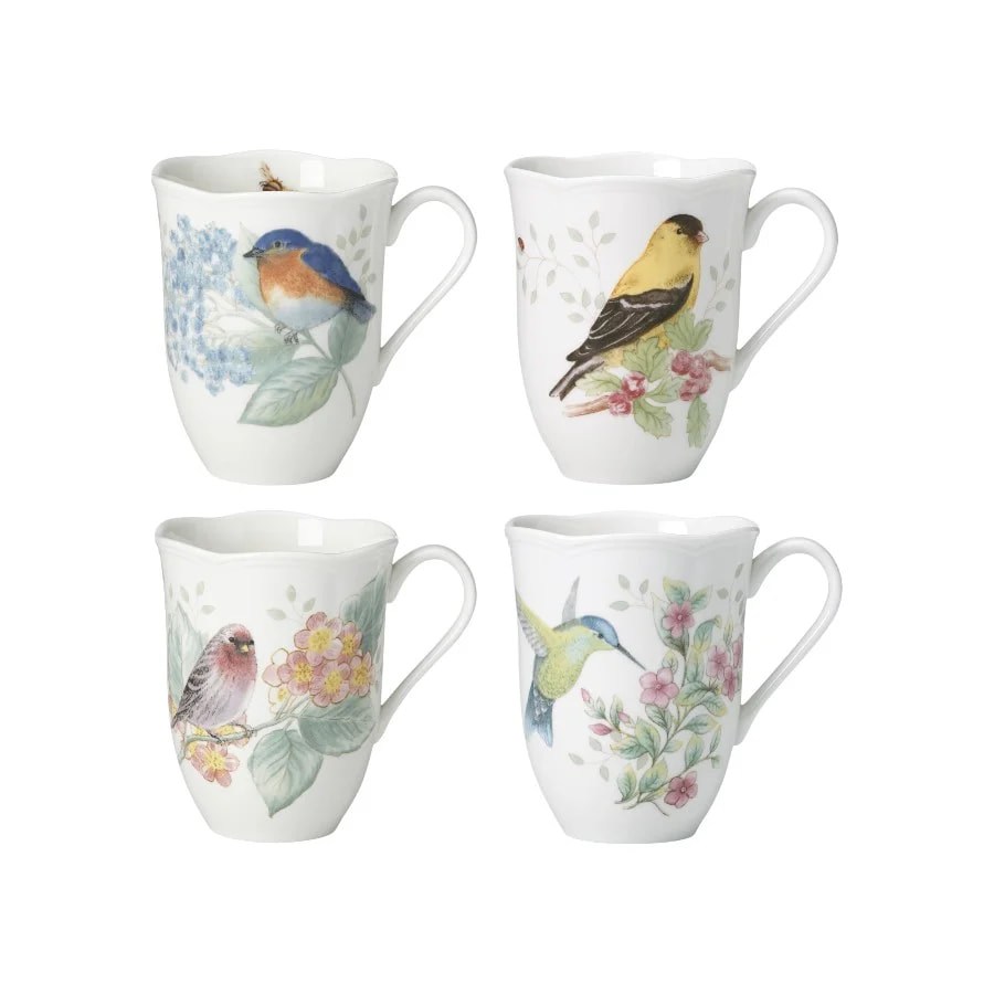 Butterfly Porselen Kupa 4'lü Set