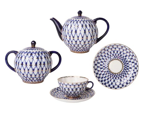 Çay Takımı(Lale Form) cobalt net 6/14