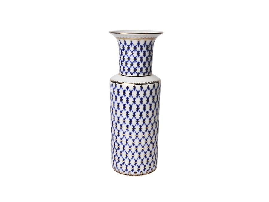 COBALT NET MAVI ÇİÇEK VAZOSU 27 CM