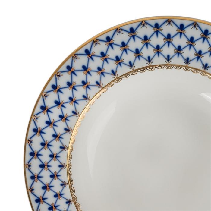COBALT NET MAVI PORSELEN ÇUKUR TABAK 22 CM