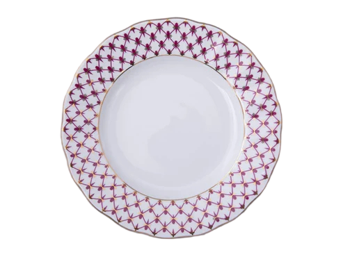 Dalga Kenar Pasta Tabağı 18 Cm Net Blue