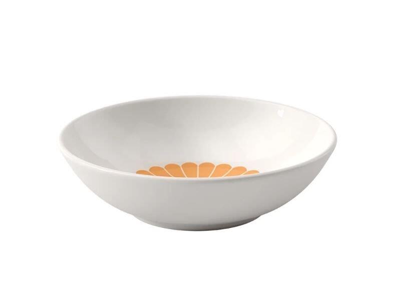 FLEUR SOLEIL TURUNCU PORSELEN KASE 13 CM
