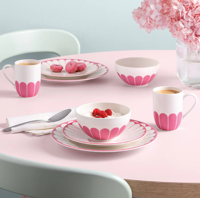 FLEUR SOLEIL TURUNCU PORSELEN KASE 14 CM
