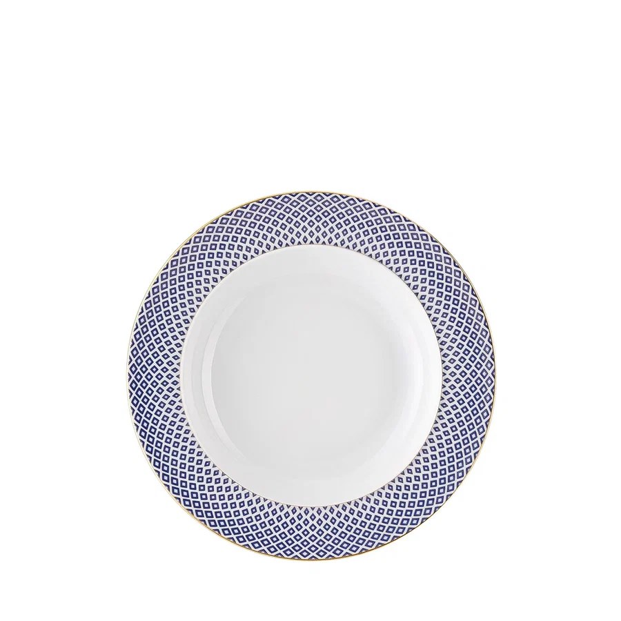 Francis Carreau Lacivert Porselen Çukur Tabak 22 cm
