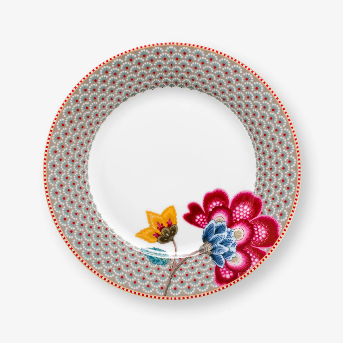 Haki Porselen Kahvaltı Tabağı 23 Cm