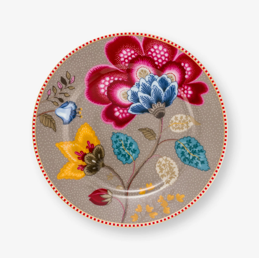 Haki Porselen Pasta Tabağı 17 Cm