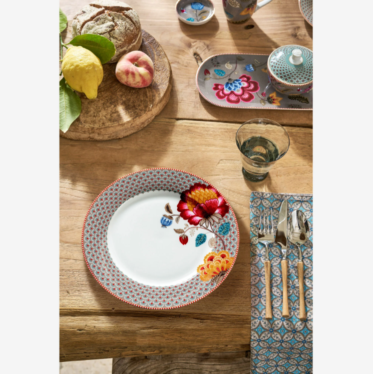 Haki Porselen Yemek Tabağı 26,5 Cm