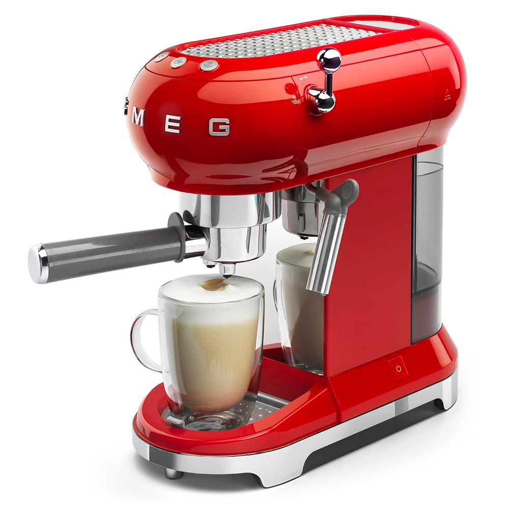 KIRMIZI ESPRESSO MANÜEL KAHVE MAKİNESİ