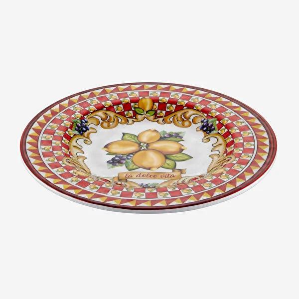 Kırmızı Melamin Kahvaltı Tabağı 21,5 Cm Capri Collection by Chiara Alessi