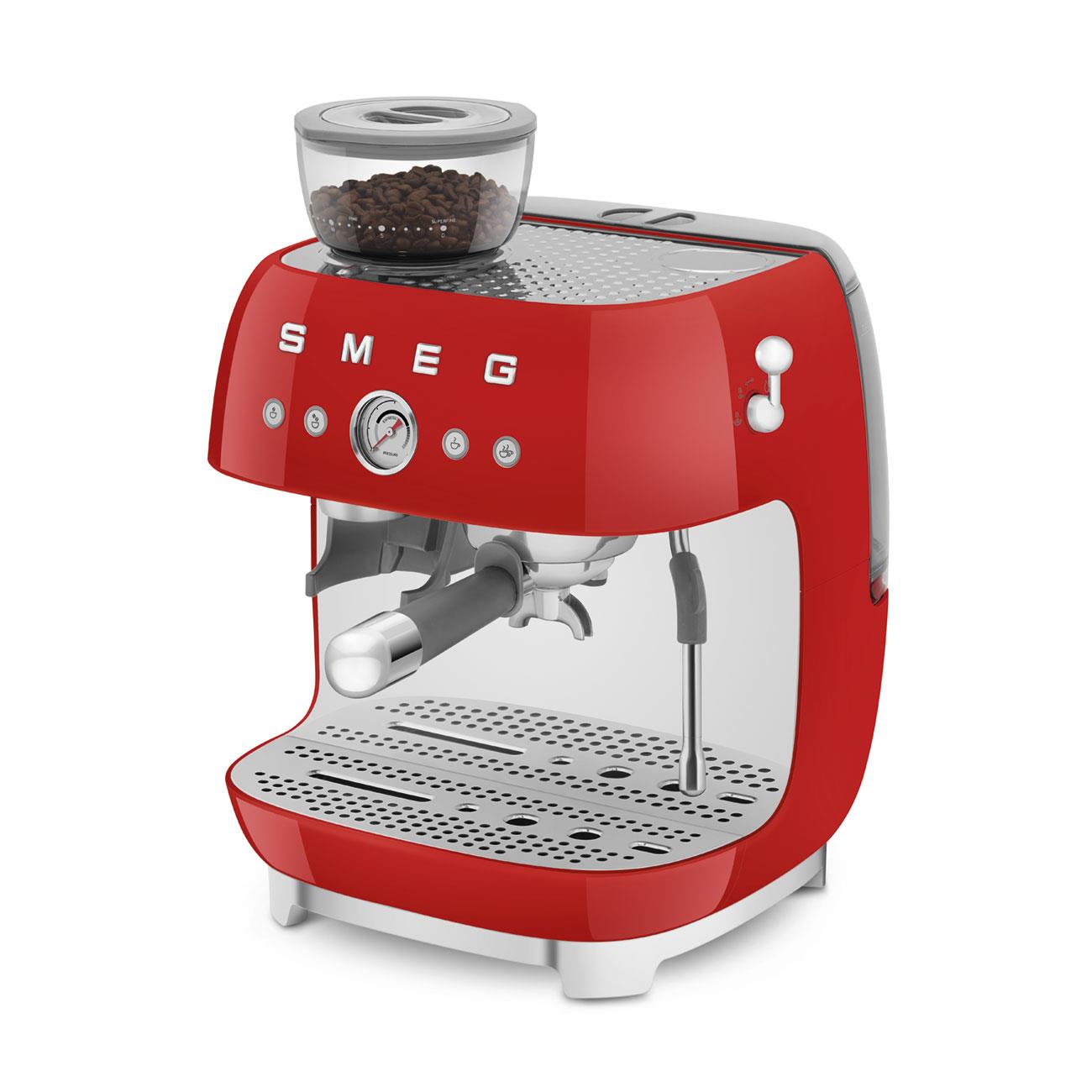 KIRMIZI ÖĞÜTÜCÜLÜ ESPRESSO KAHVE MAKİNESİ