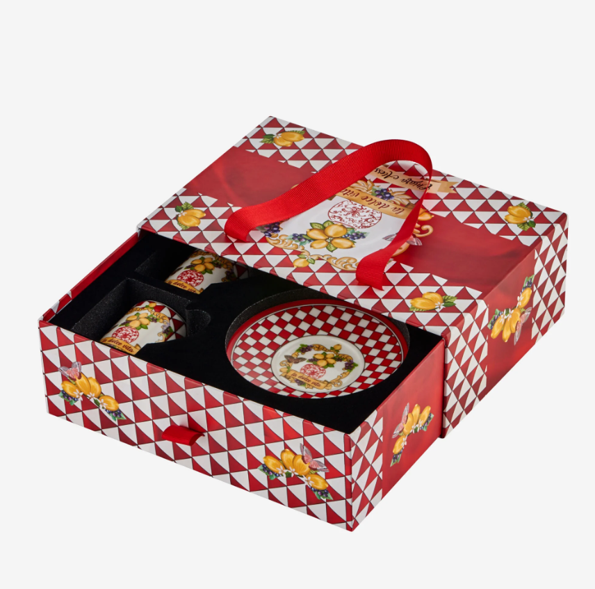 Kırmızı Porselen Kahve Fincan Seti 110 Ml