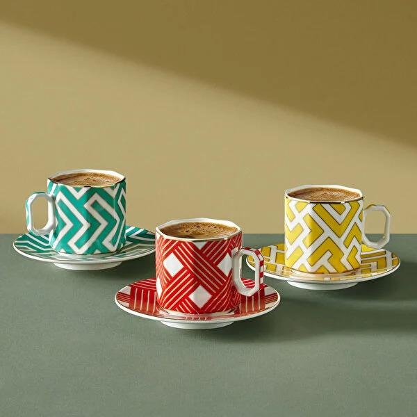 Kırmızı Porselen Kahve Fincan Seti 90 Ml Collection by Chiara Alessi