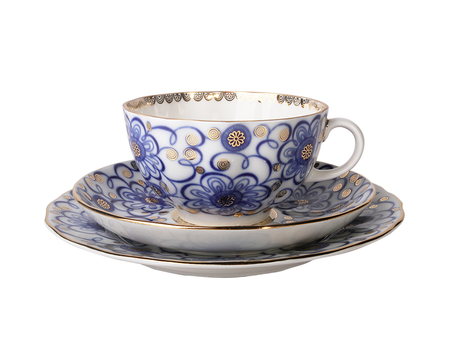Kıvrımlı Dal Çay Seti
