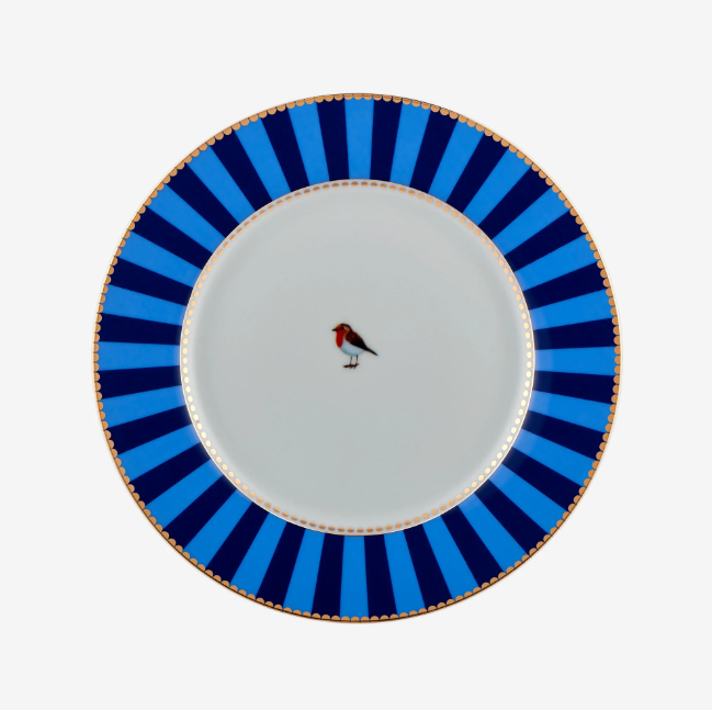 Mavi Çizgili Tabak 21 cm