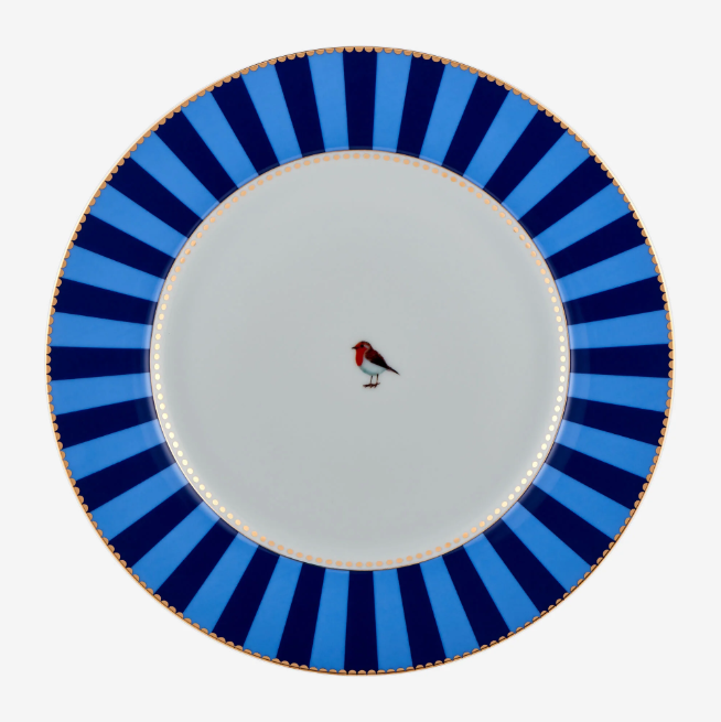 Mavi Çizgili Yemek Tabağı 26,5 cm